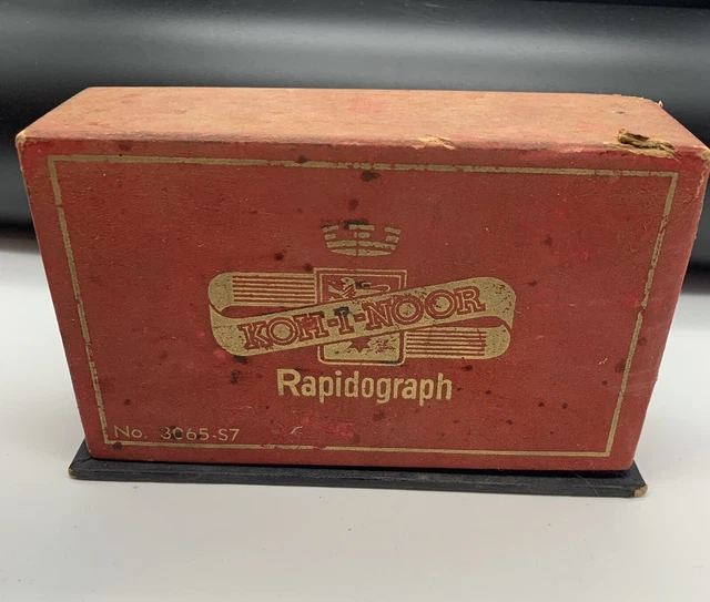Vintage KOH-I-NOOR RAPIDOGRAPH Engineering Drafting Drawing Lettering PENS PEN