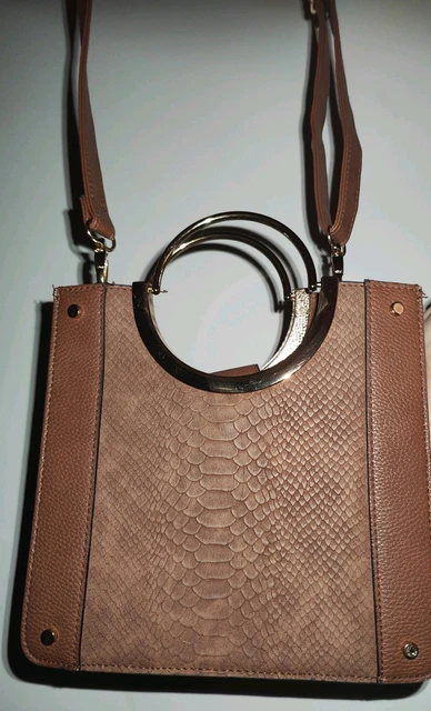 Sac à Main GUESS Tami Tilly En Cuir Synthétique Marron - Portefeuille Intégré - Neuf Avec étiquettes