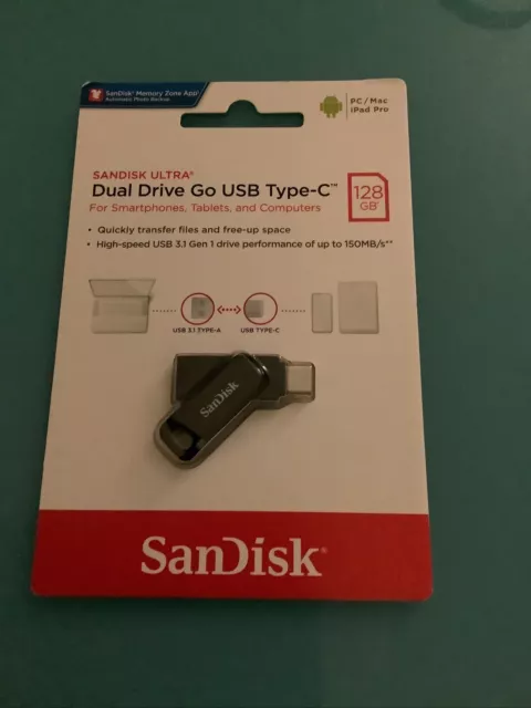 sandisk SanDisk Ultra Dual Drive Go USB Type-c 128 Go Neuf