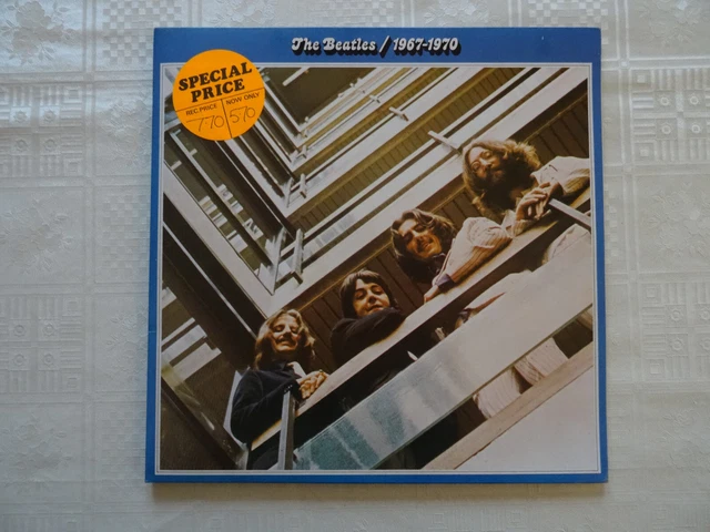 The Beatles '1967-1970' Blue Double Album Vinyl Lp Excellent