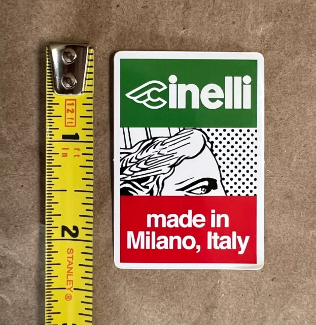 Cinelli Italy bicycle sticker decal, genuine, original, 2.25" x 1.5" NEW