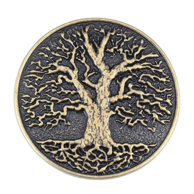 Vintage Men Belt Buckle Western Cowboy Alloy Round Tree of Life Rock Style