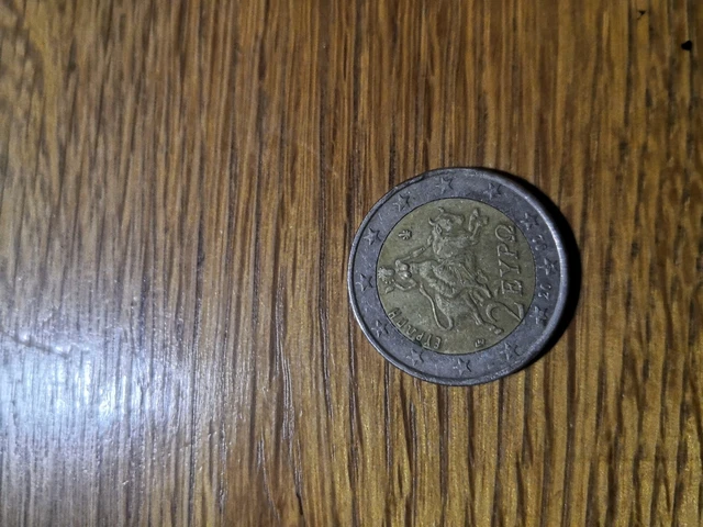 PIÈCE DE 2 euros Grecque 2002 TRES RARE avec faute d'impression : S EUR