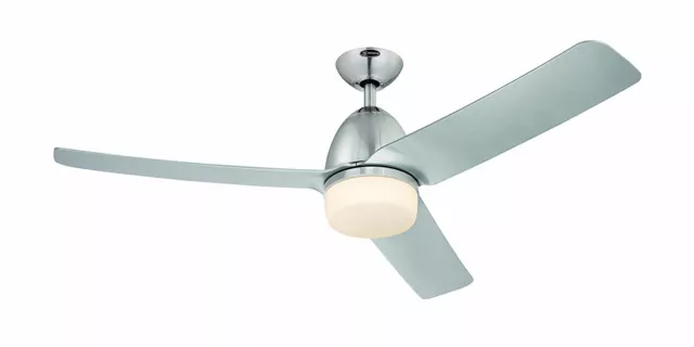 Ventilateur de plafond Westinghouse Delancey - Chrome brossé 132 cm