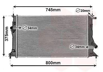 VAN WEZEL 27002183 Kühler Motorkühlung Wasserkühler für MAZDA 5 (CR19)