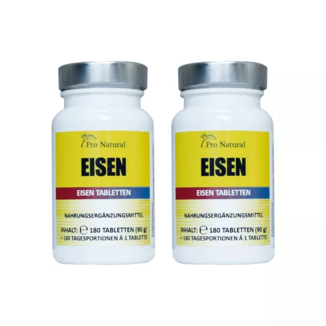 Pro Eisen complex, 50mg, hochdosiert, 360 Tabletten - hohe Bioverfügbarkeit