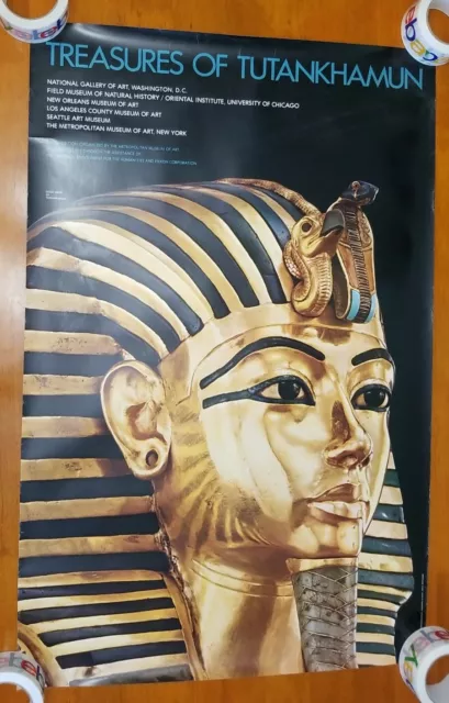 Treasures of Tutankhamun 1976 Gold Mask Egypt Metropolitan Museum of Art Poster