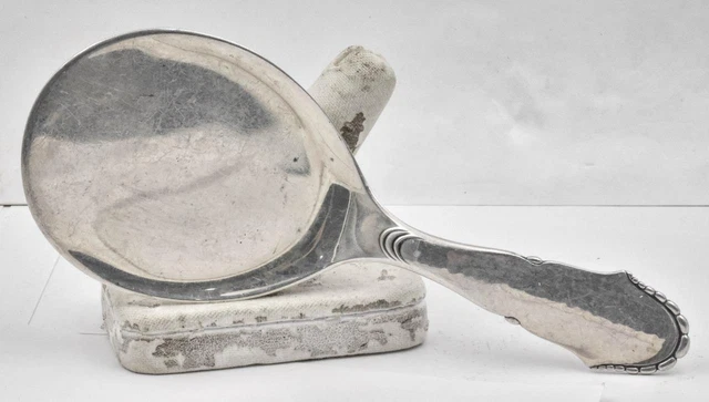 Estate 826 silver Denmark GRANN & LAGLYE short flat bowl Serving Spoon hammered