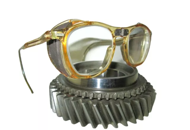 Antique Willson Contour Mesh Goggles Vtg Steampunk Old Safety Glasses Spectacles