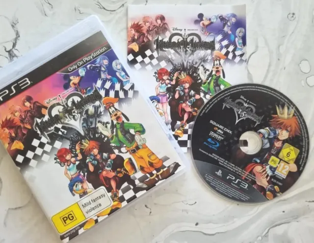 Kingdom Hearts HD 1.5 Remix With Manual PS3 Sony Playstation 3 Game - w manual
