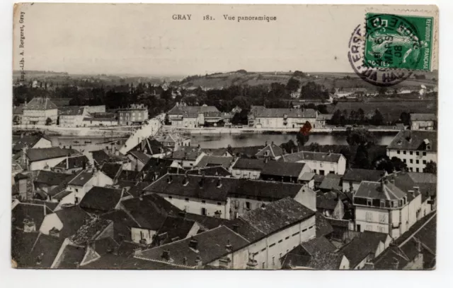GRAY - Haute Saone - CPA 70 - vue panoramique