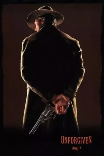 UNFORGIVEN TEASER (1992) EASTWOOD Original Rolled DS Movie Poster 27 x 40 (NEW)