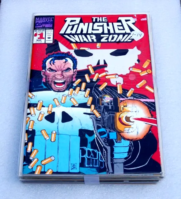 Lot of 14 Marvel Comics: Set-Run "The Punisher" Issues 1-14