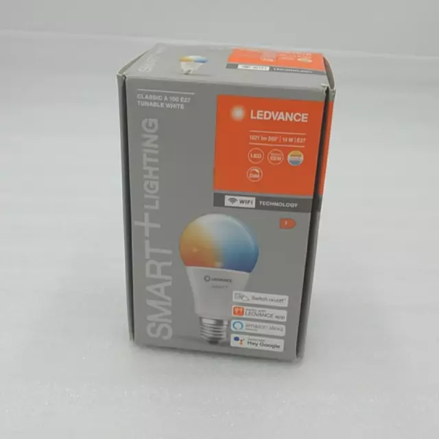 LEDVANCE Smarte LED-Lampe WiFi Technologie Sockel E27 Dimmbar Lichtfarbe