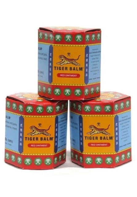 Bálsamo de tigre rojo súper fuerza pomada alivio del dolor 21 ml (paquete de 3) envío gratuito