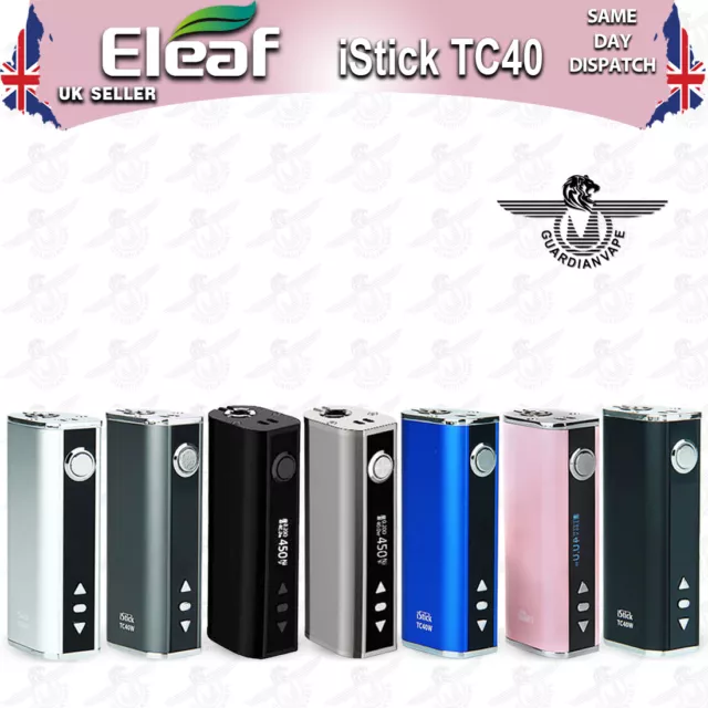 Eleaf iStick 40W TC MOD 2600mAh battery - FULL COLOURS - Vaporize E-cig UK Stock