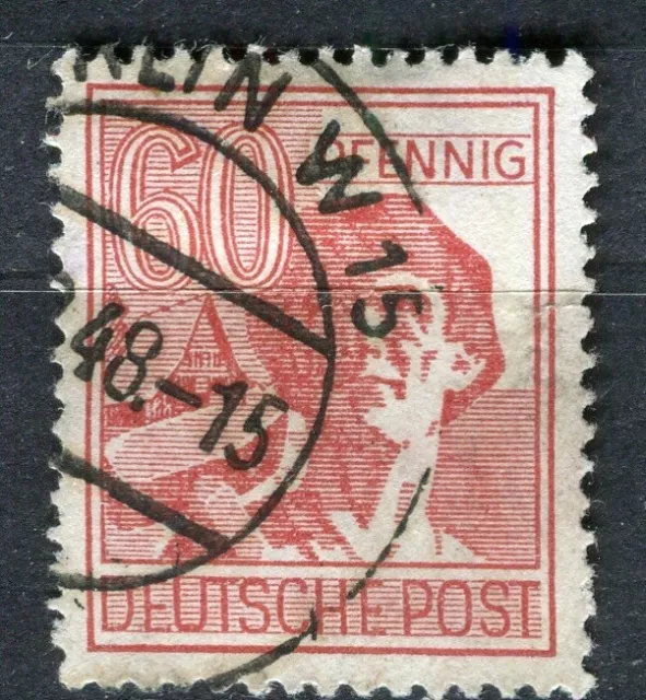 GERMANY; ALLIED OCC. ZONES 1947-48 pictorial issue fine used 60pf. value