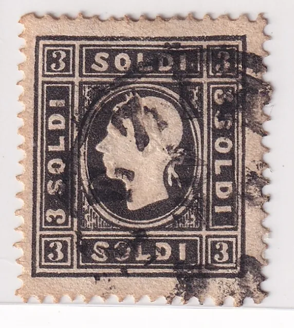 Italy Stamps - Veneza/Lombardia - 1858 -  Emperor Franz Joseph - 3 soldi