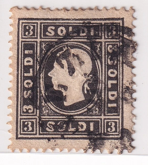 Italy Stamps - Veneza/Lombardia - 1858 -  Emperor Franz Joseph - 3 soldi