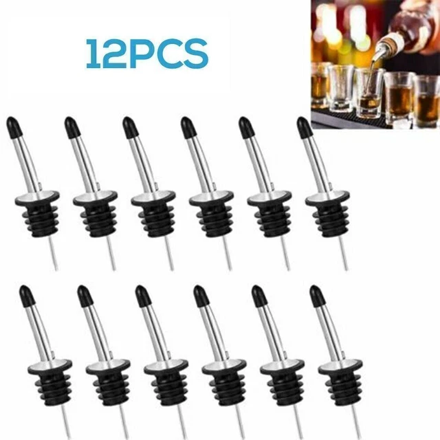 12X EDELSTAHL SCHNAPSAUSGIESSER Flaschenausgießer Ausgießer