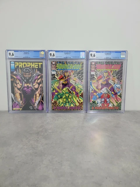 Youngblood #2 Cgc 9.6 Pink And Green Variants, + Prophet #1 Cgc 9.6  Rare Image