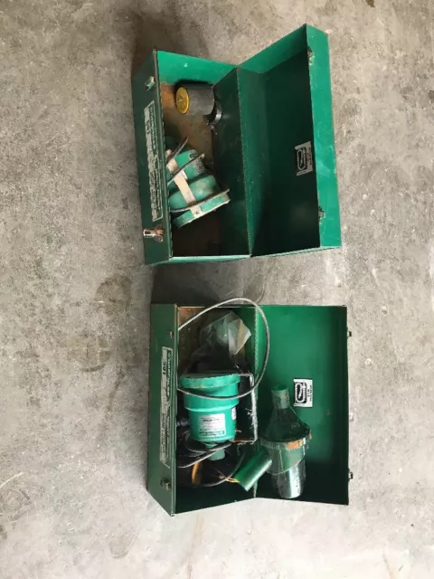 2 Greenlee 590, 1 691, and 2 591 Portable Fish Tape Blower System