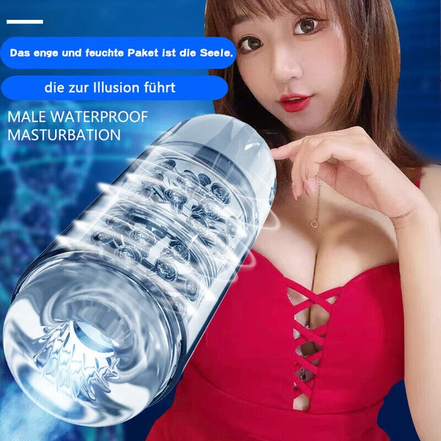 Wasserdicht Masturbator Vakuum Sexspielzeug Taschenmuschi Vibrator Ton Saugen