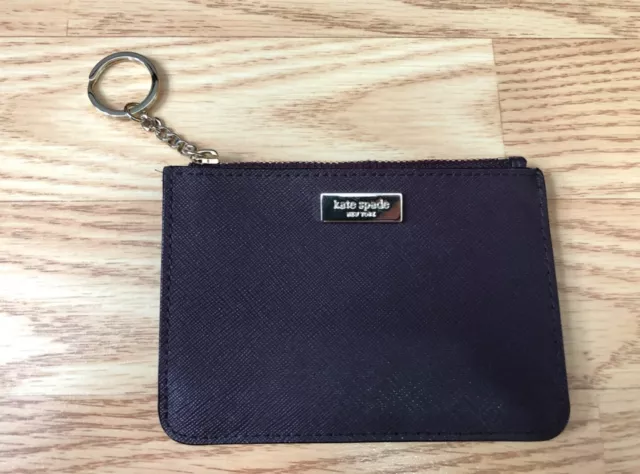 Kate Spade Thin Top Zip Card Holder Wallet Cameron Cherrywood/Maroon for Women