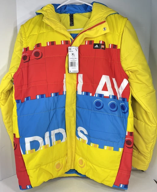 Kids Adidas x Lego U Lego W 2in1 Puffer Padded Jacket - Size XL (HM2228) $220!