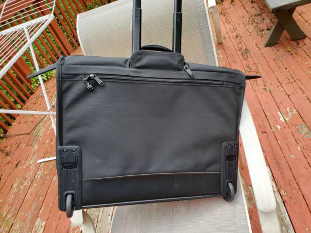 Tumi Black Alpha Ballistic Nylon Long Wheeled Garment Bag Luggage Travel 2242D3 4