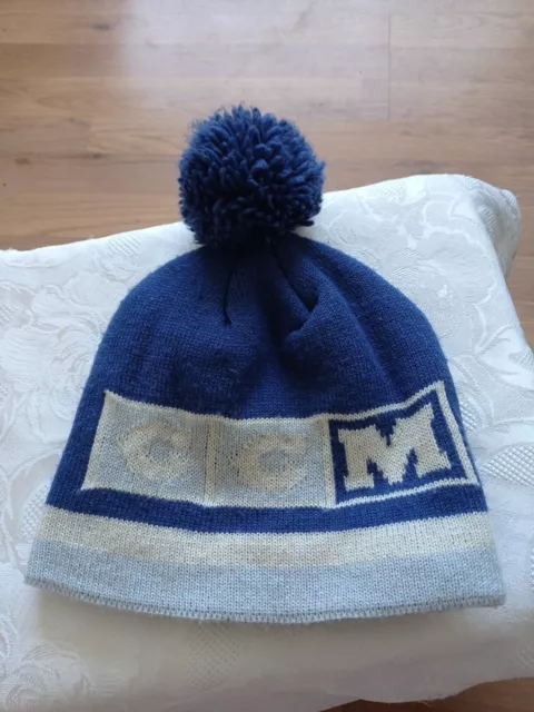 2015 Official Toronto Maple Leafs NHL CCM Bobble Hat Blue And White VGC 3