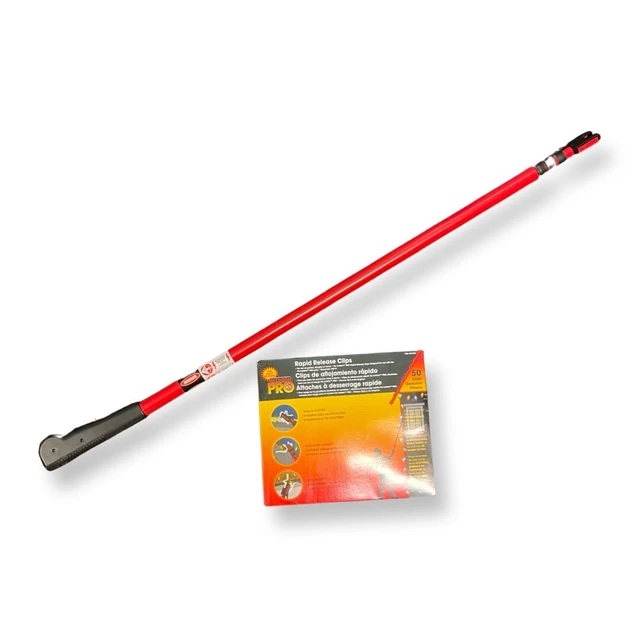 NO LADDER PRO Telescoping Pole with 50 Rapid Release Light Clips 40.00