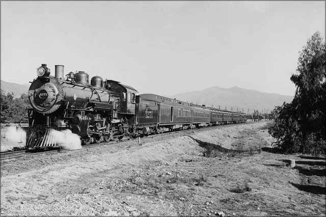 Poster, Many Sizes; Atchison, Topeka & Santa Fe Railroad Deluxe Overland Limited