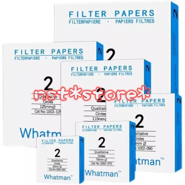 100pieces/box New Whatman No. 2 qualitative filter paper 8UM 1002-185