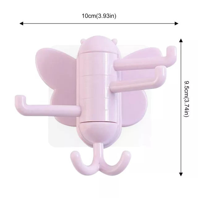 Butterfly Swivel Hook Modern Wall Hook Holder Bathroom Kitchen Hotel Kitchen US 2