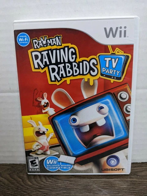 RAYMAN RAVING RABBIDS: TV Party (Nintendo Wii, 2008) Arcade Complete ...