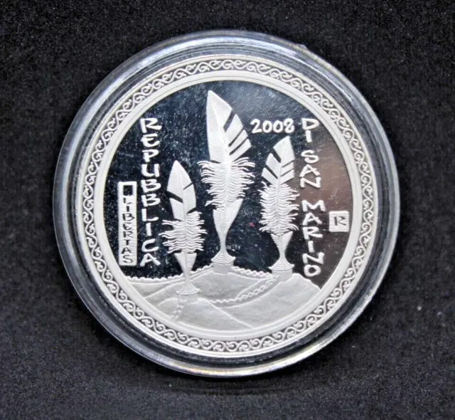Moneta San Marino 2008 Olimpiadi Di Pechino € 5 Argento Proof (C.o) 2