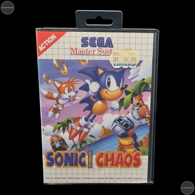 JEU SONIC THE Hedgehog Chaos SEGA Master System emballage d'origine PAL ...