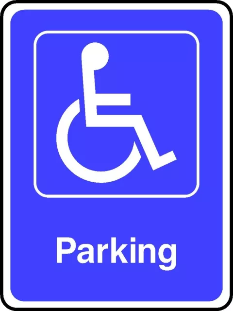 Disabled Parking Only Signs Stickers Caution Warning Danger [V6DDAA0010] Beware