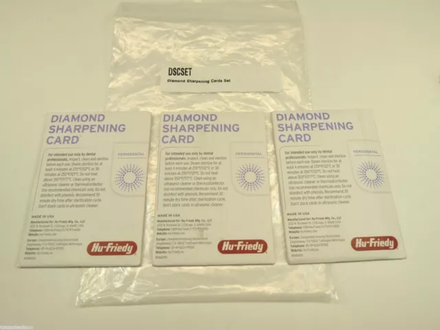 Diamond Sharpening Instrument Cards Kit /3 DSCSET HU FRIEDY