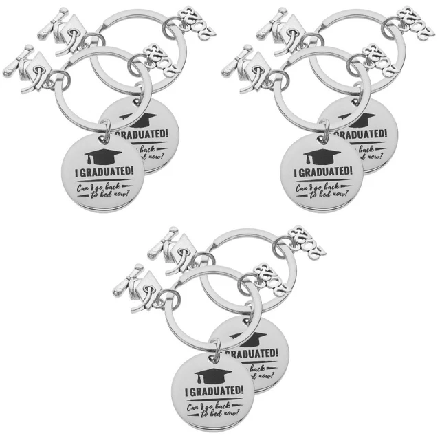 6 Pcs Cadeaux De Fin D'études 2023 Pendentif Porte-clés Décor De Noël Souvenir