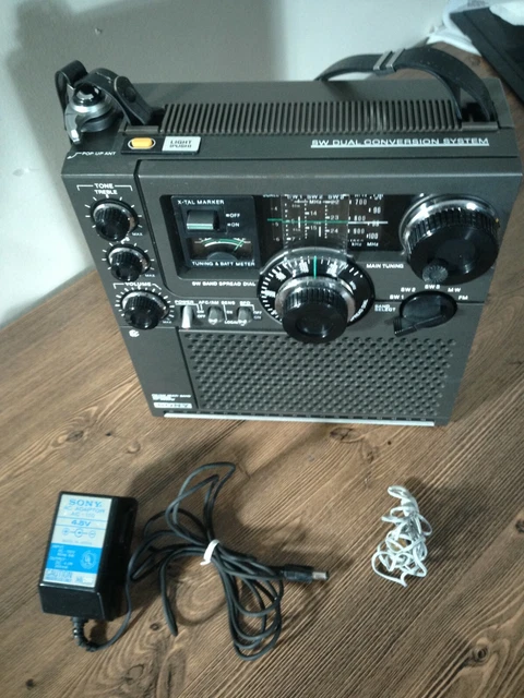 SONY SW1/SW2/SW3/MW/FM RECEIVER W/ Power Supply Model ICF-5900W, Good ...