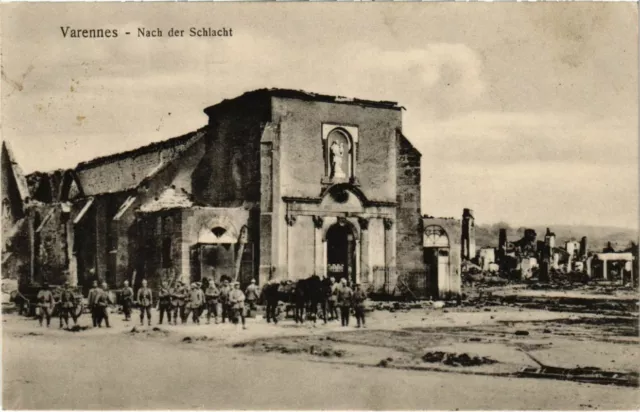 CPA Varennes-en-Argonne - After the Battle - Place - Soldiers (1037279)