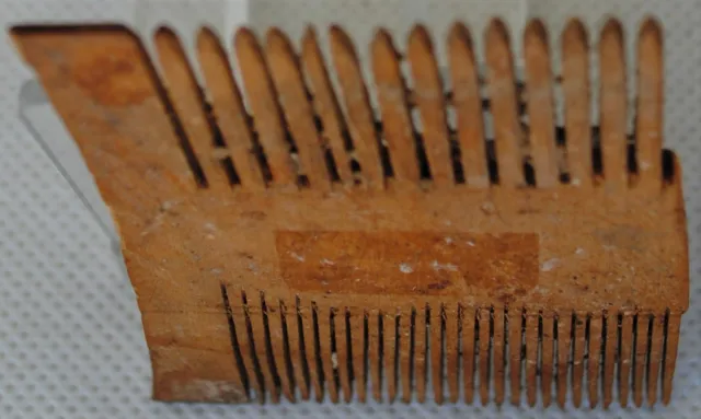 Quality Romano-Egyptian Coptic Christian Double Sided Wooden Hair Comb Fragment