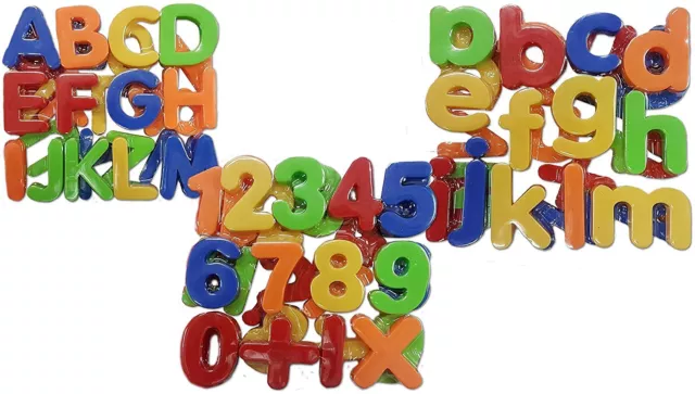 Magnet Buchstaben und Zahlen Magnetisches Alphabet Groß, Klein + Zahlen 99 Teile