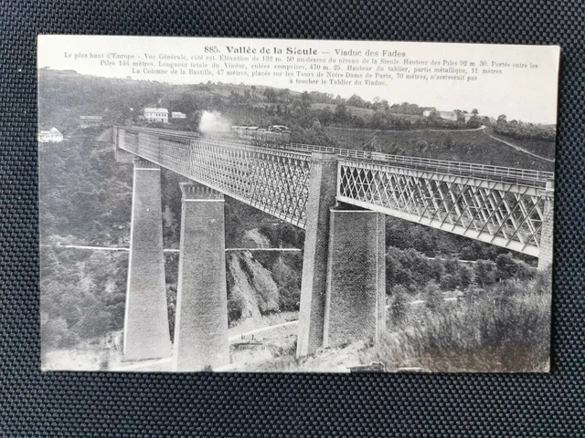 CPA 63 Vallée de la Sioule - Viaduc des Fades