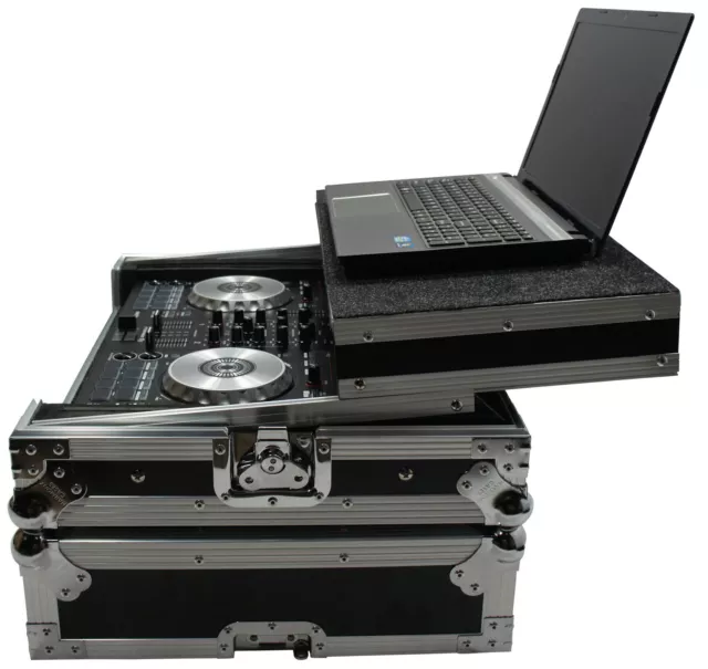 Harmony HCMINILT Flight Glide Laptop Stand Road DJ Custom Case Vestax VCI-400 3