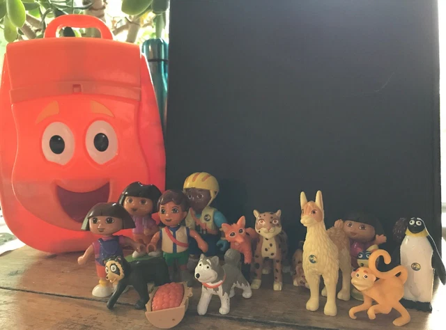 Talking Backpack DORA THE EXPLOER Go Deigo Go TALKING Backpack Animals Figures 18 Pcs ...