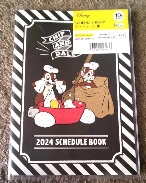 2024 DISNEY/CHIP AND Dale Schedule Book A6 Size 43.73 PicClick