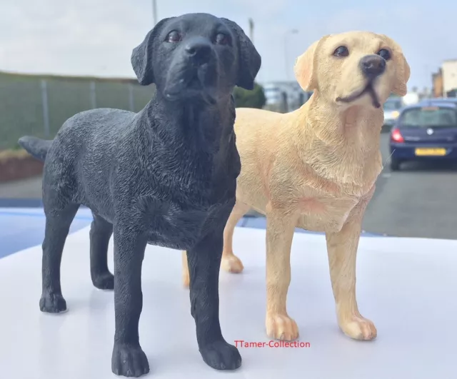 Miniature Standing Labrador Statue - Golden Labrador Dog Black Labrador Ornament